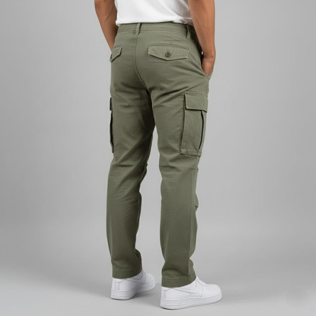 Cargohose Herren mit geradem Bein, lockere Passform für die Freizeit