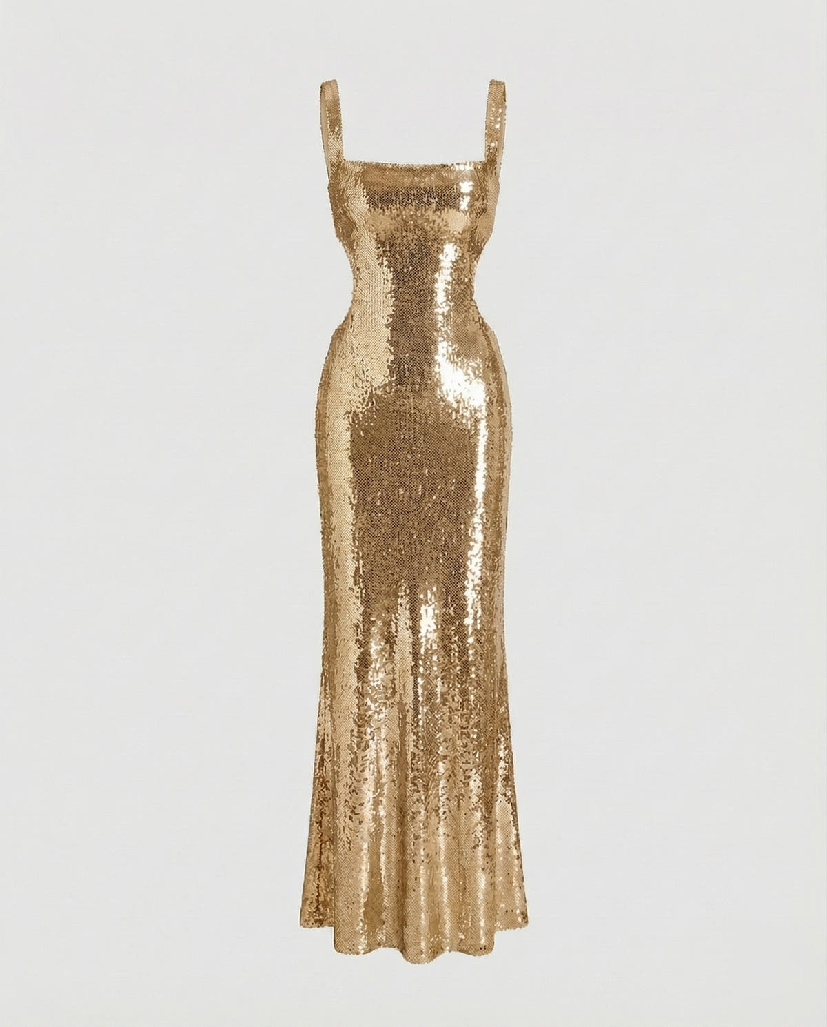 Festliches Kleid mit Pailletten und seitlichen Cut-outs für Damen
