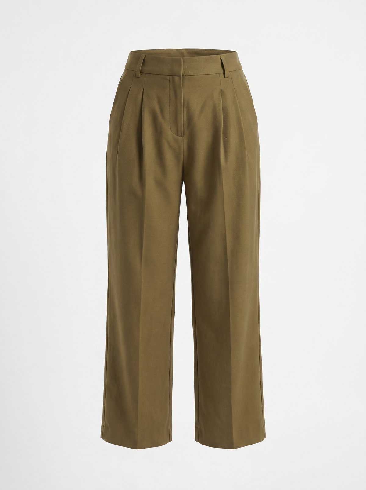 Stoffhose in Anzugoptik mit Bundfalten und weitem Bein für Damen