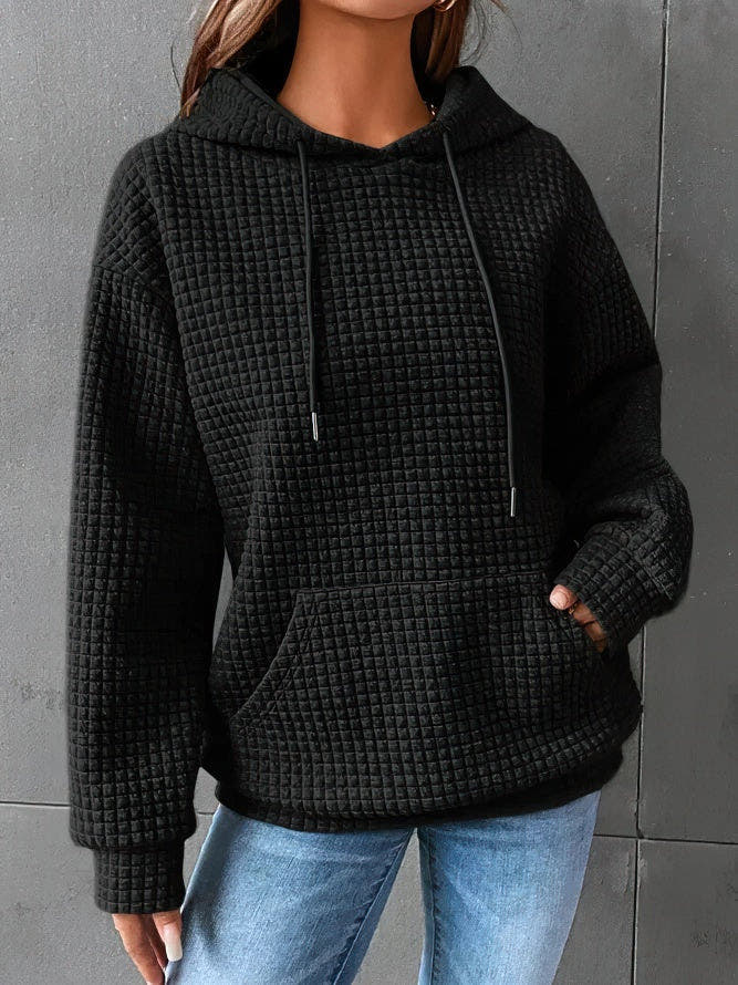 Hoodie Damen atmungsaktiv mit Kapuze und Kängurutasche