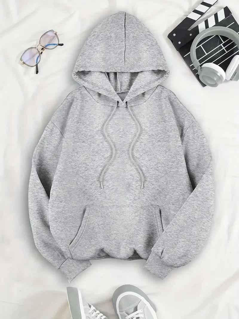 Hoodie Damen Oversize mit Leopardenstern auf dem Rücken