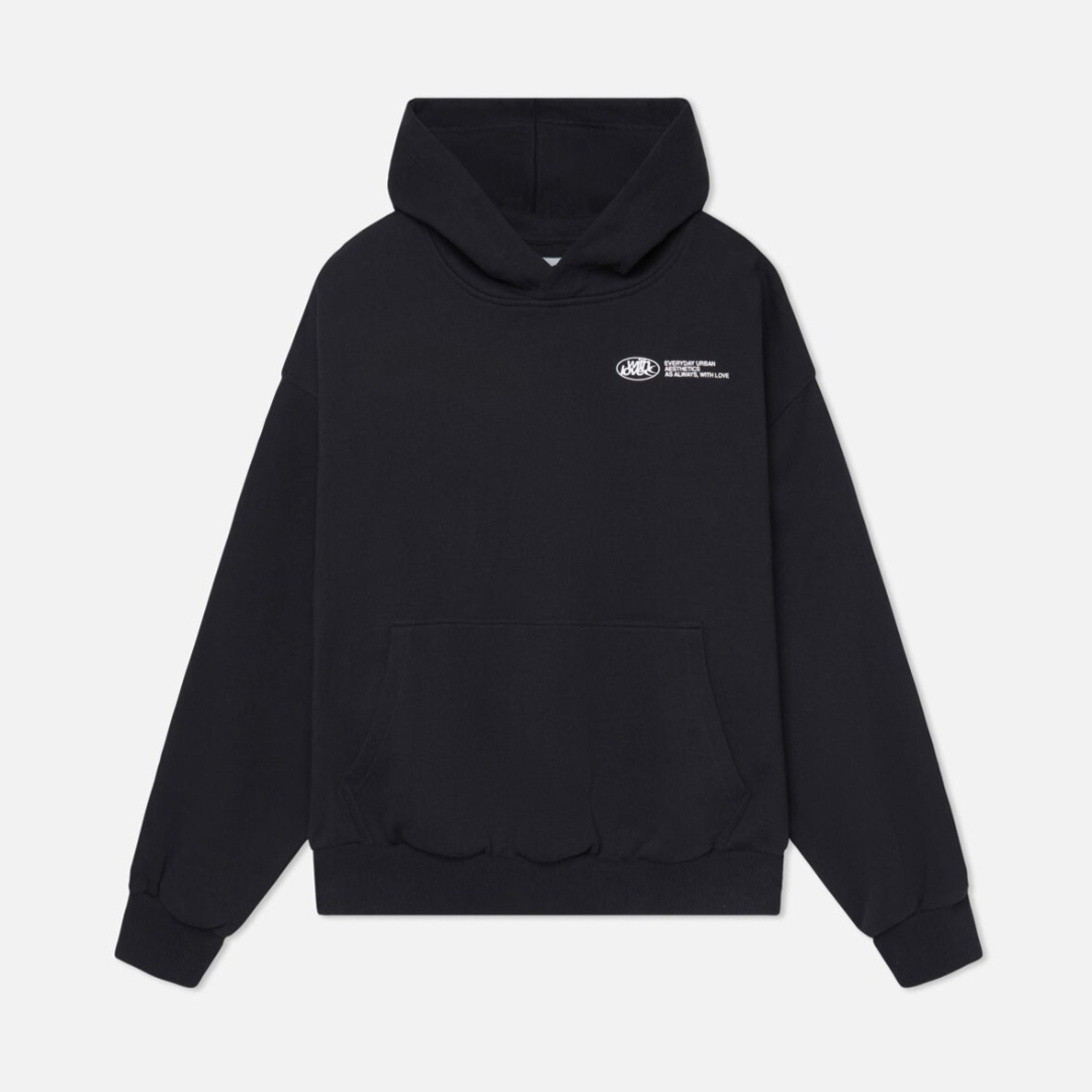 Hoodie Damen Oversize mit Rückenschriftzug und langen Ärmeln