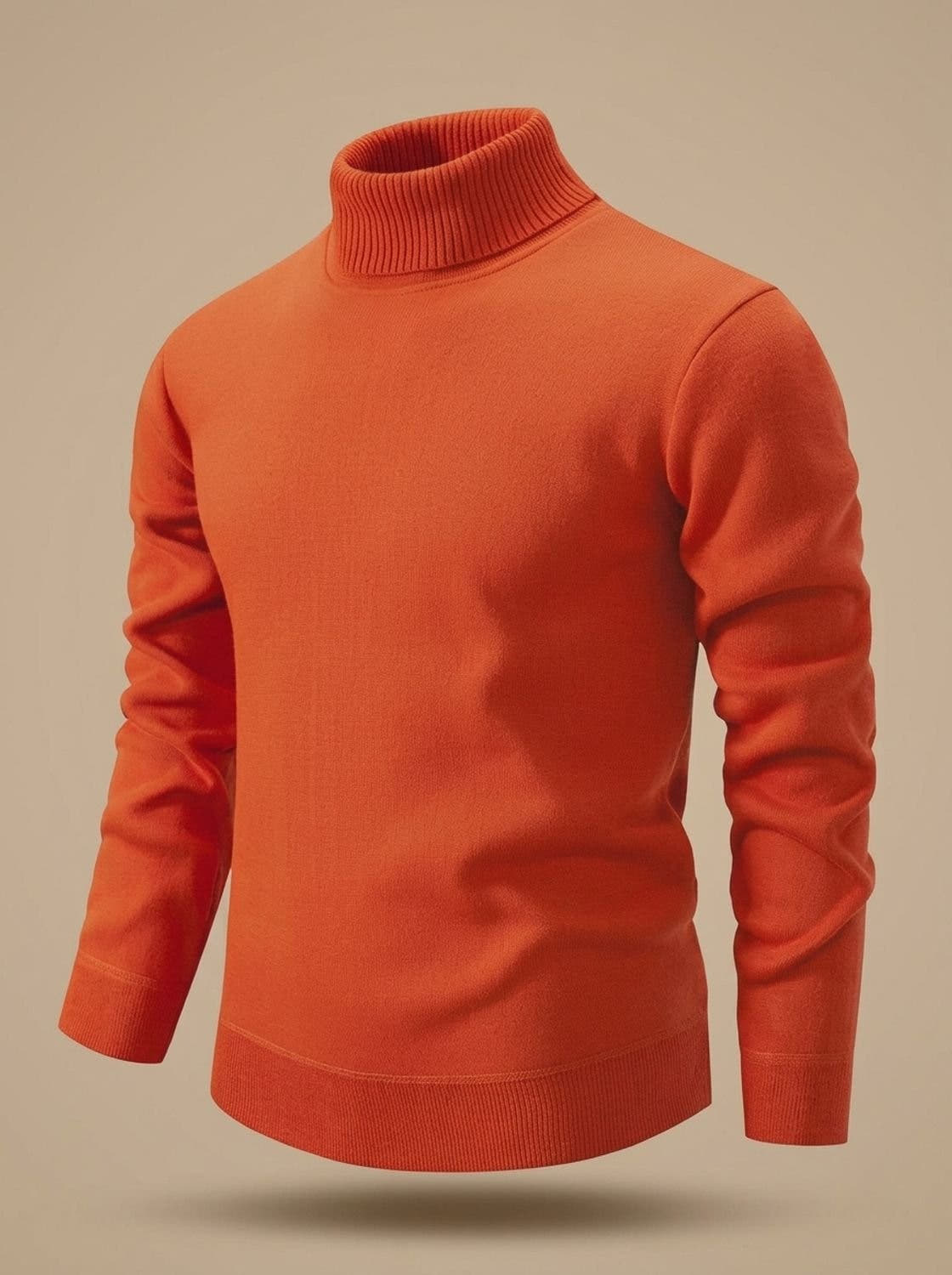 Rollkragenpullover Herren aus Feinstrick, Slim Fit für den Winter