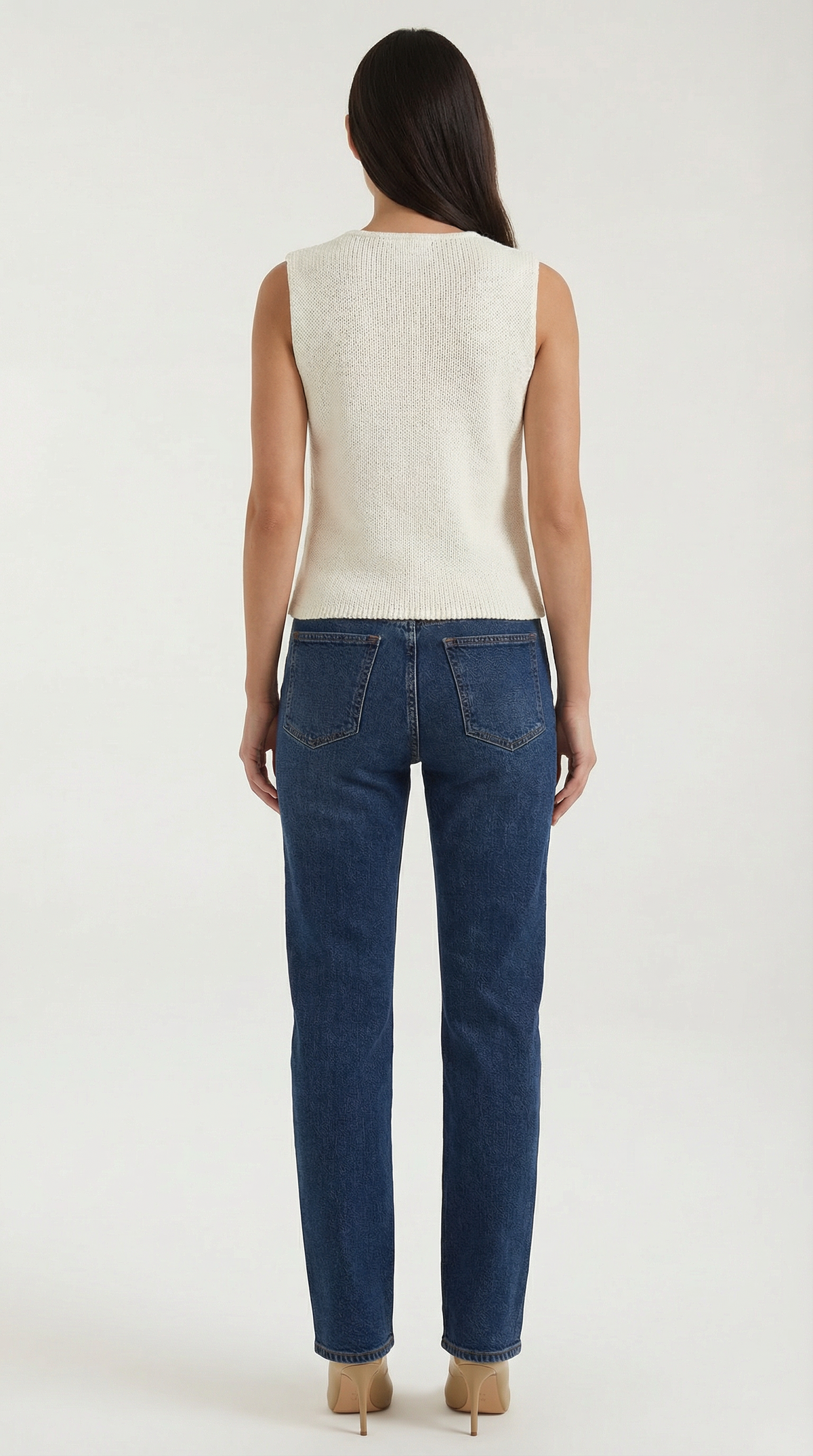 Oberteil aus Strick mit V-Ausschnitt und Cut-out für Damen