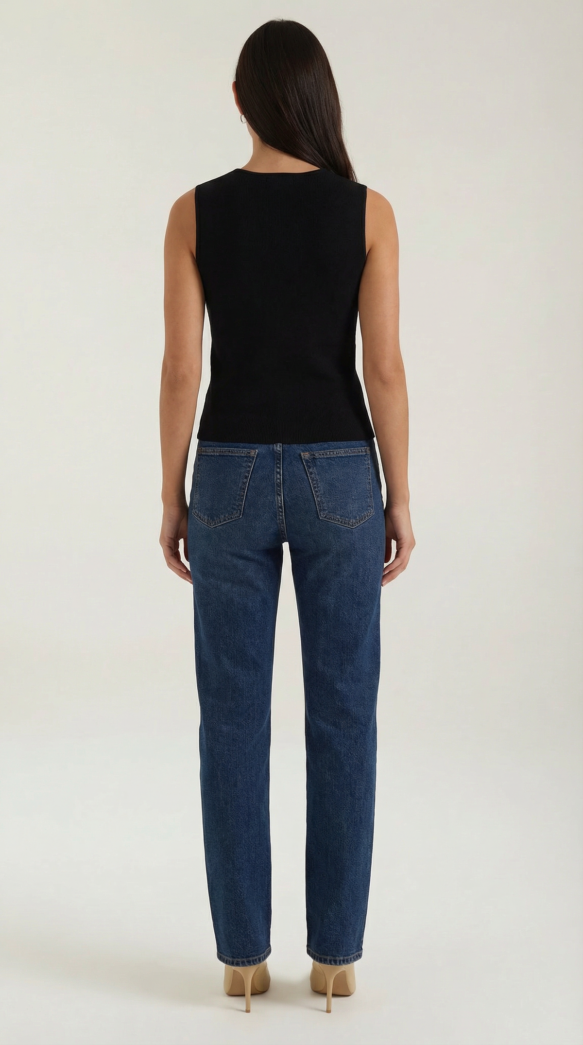Oberteil aus Strick mit V-Ausschnitt und Cut-out für Damen