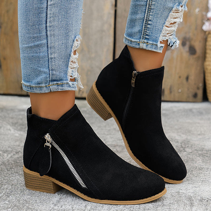 Stiefel Damen aus Kunstleder, orthopädisch und wasserabweisend