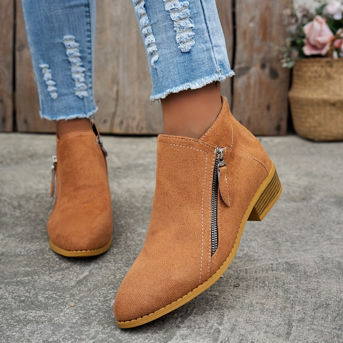 Stiefel Damen aus Kunstleder, orthopädisch und wasserabweisend