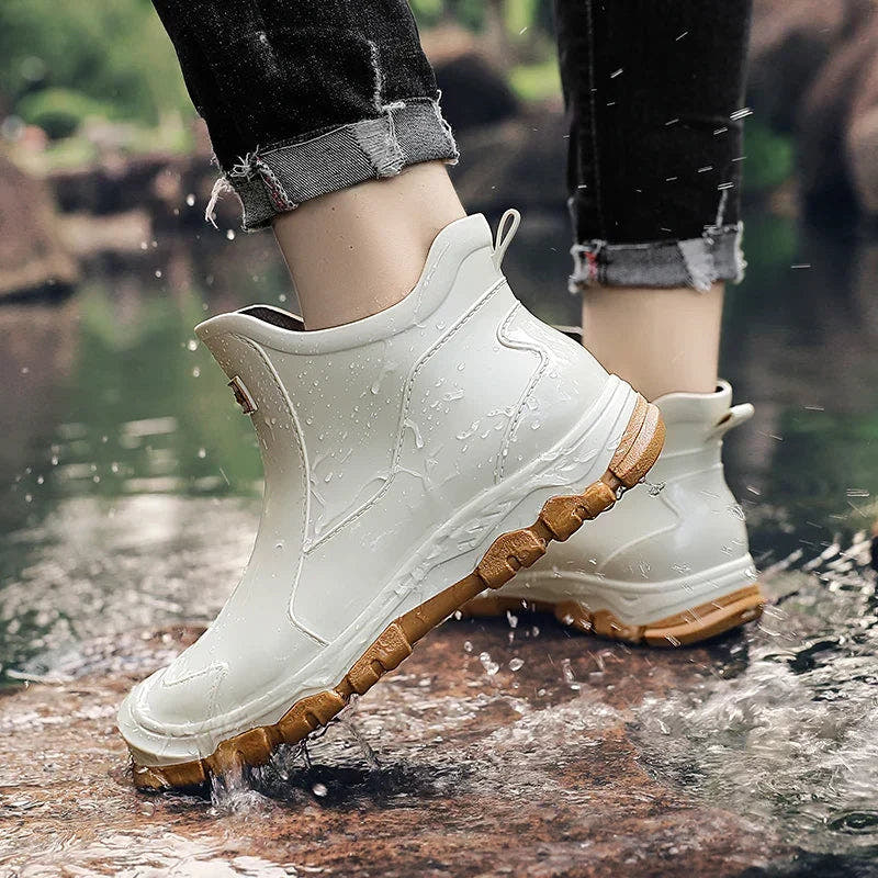 Stiefel Herren aus Leder mit Profilsohle, klassischer Schnitt
