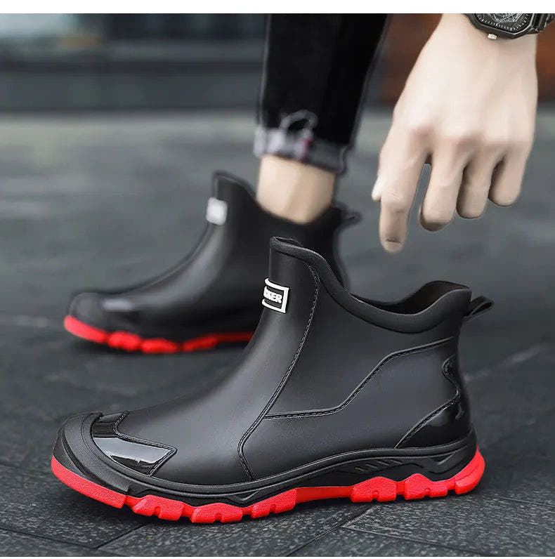 Stiefel Herren aus Leder mit Profilsohle, klassischer Schnitt