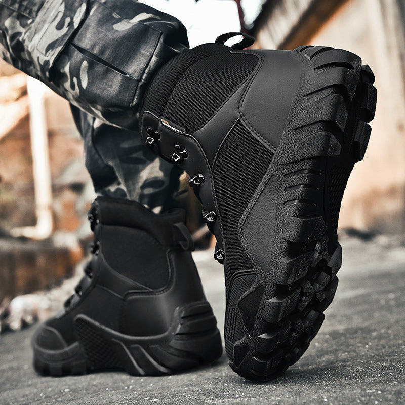 Stiefel Herren taktisch mit Knöchelschutz, atmungsaktiv und rutschfest