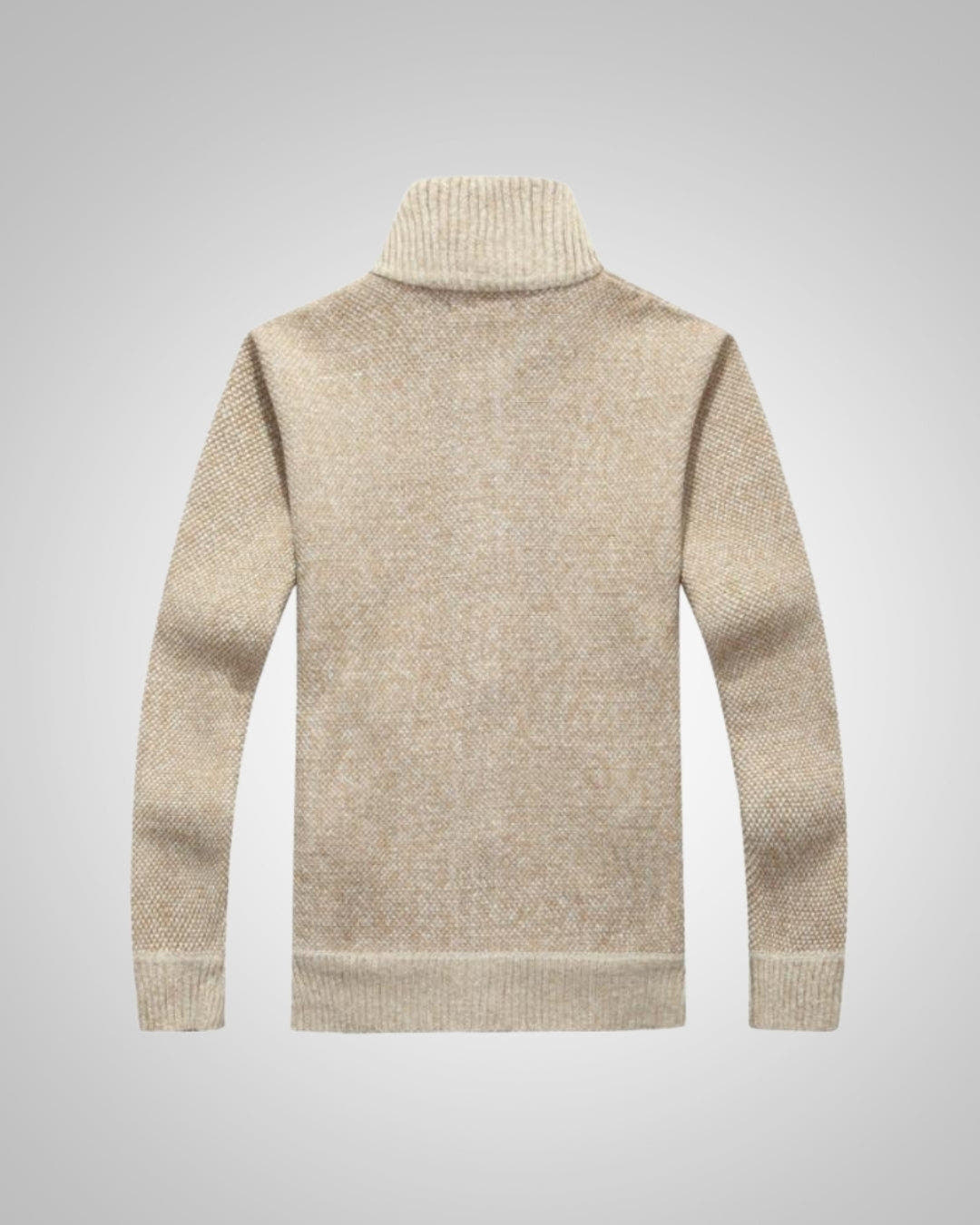 Strickjacke Herren aus Fleece, gerader Schnitt mit Reissverschluss