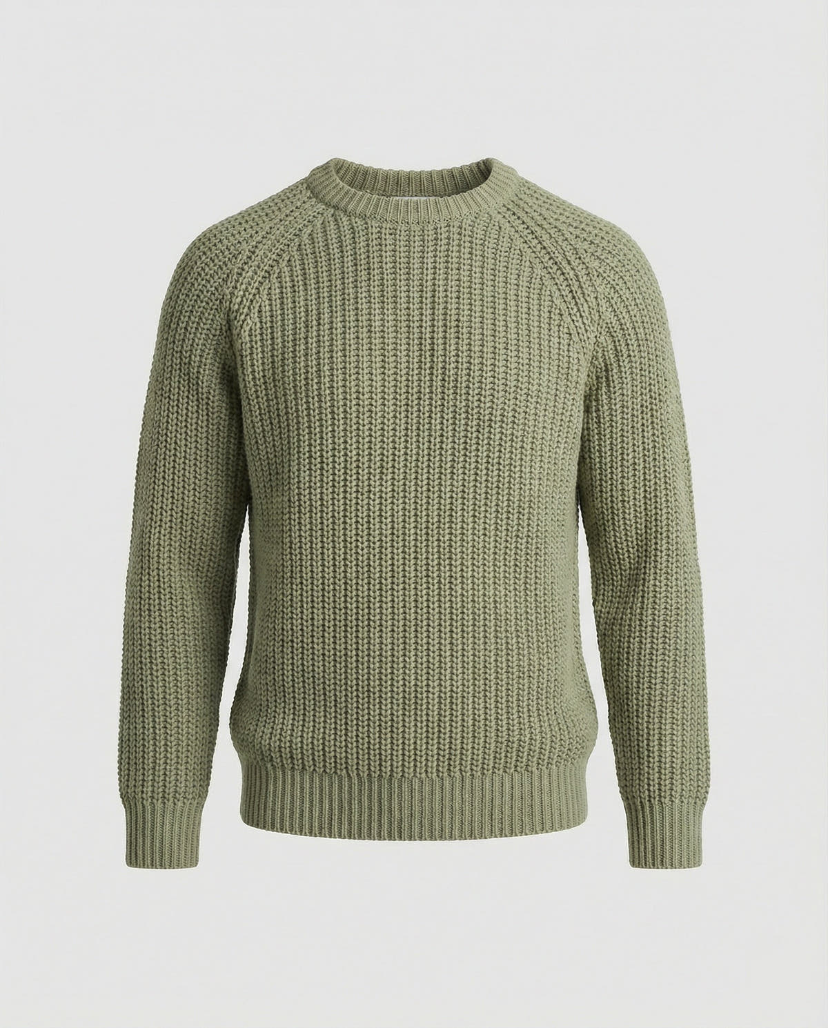 Strickpullover Herren aus Baumwolle in Grobstrick mit Rundhalsausschnitt