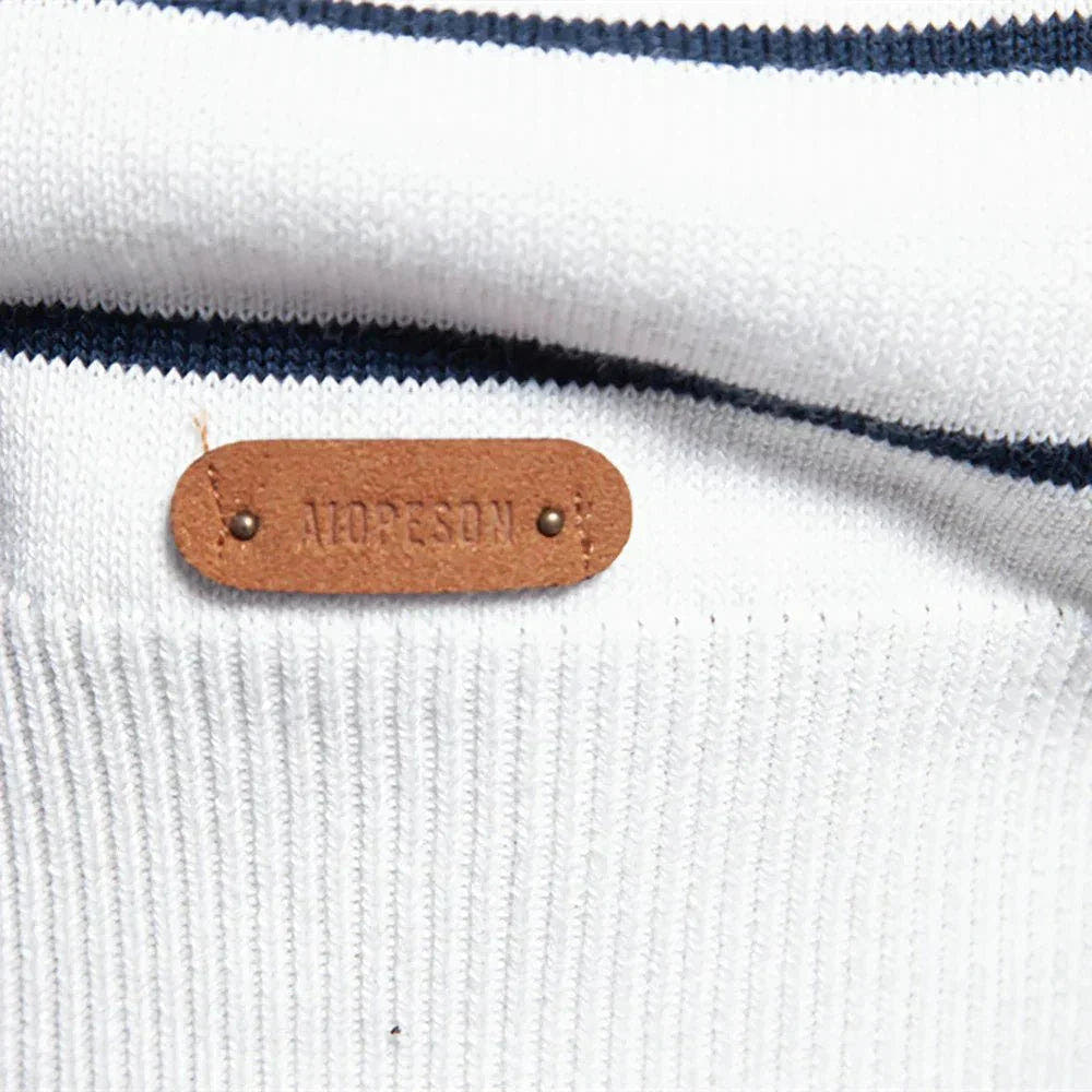 Strickpullover Herren aus Baumwolle mit Rundhalsausschnitt