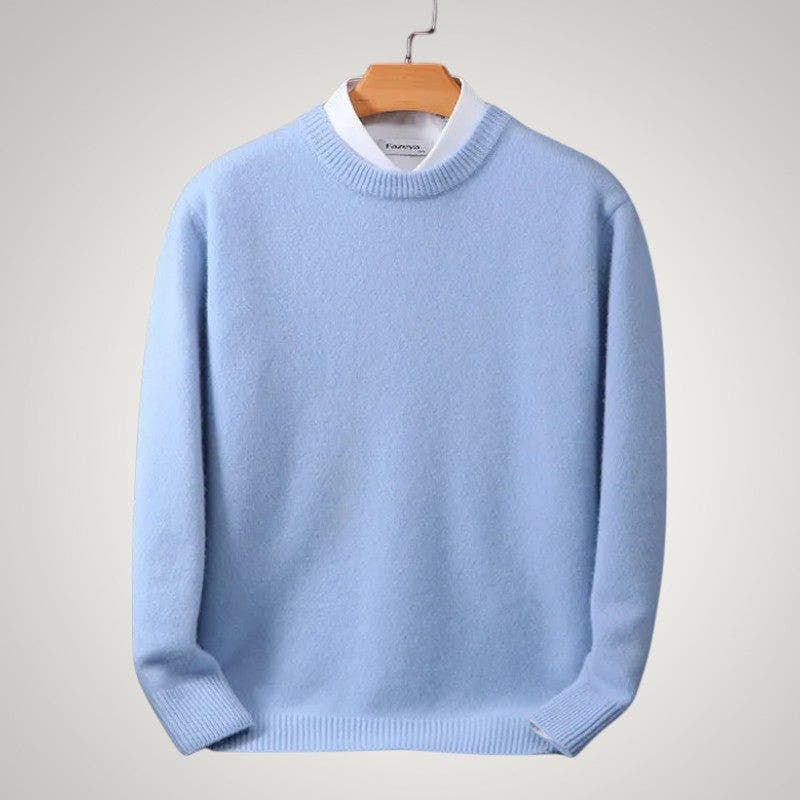 Strickpullover Herren mit Rundhalsausschnitt, normale Passform