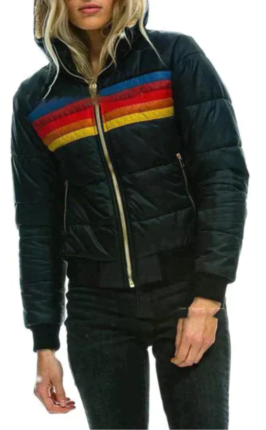 Teddyjacke Damen aus Plüsch, kurze Winterjacke mit Kapuze