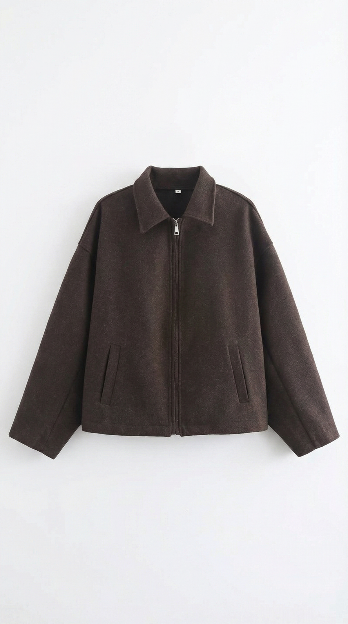 Jacke mit durchgehendem Reissverschluss, Kragen und Taschen für Damen