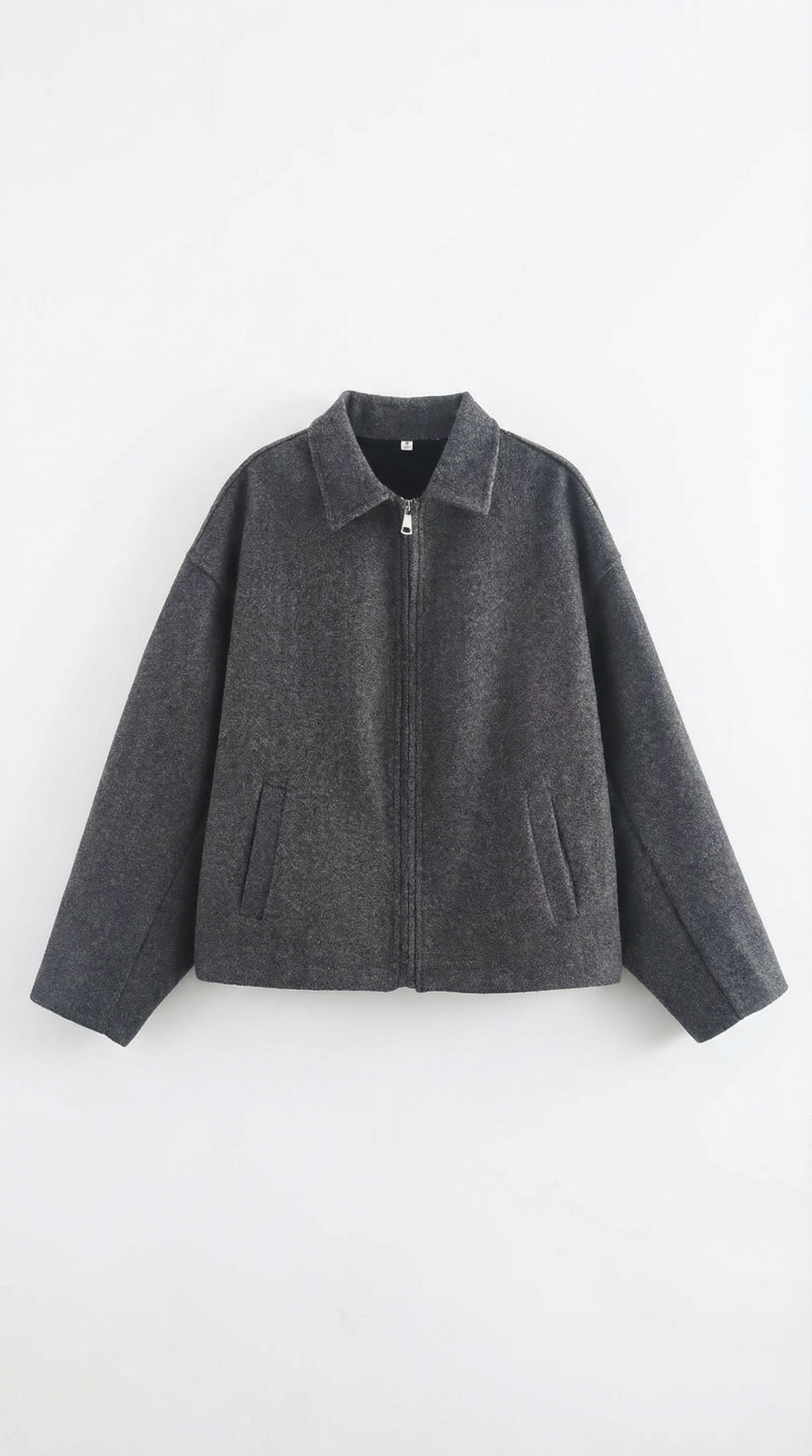 Jacke mit durchgehendem Reissverschluss, Kragen und Taschen für Damen