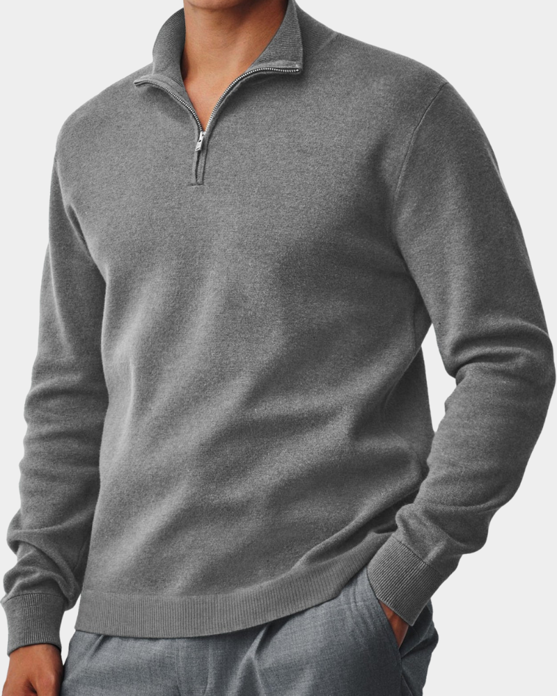 Troyer Herren knitterfrei, lockere Passform mit Stehkragen