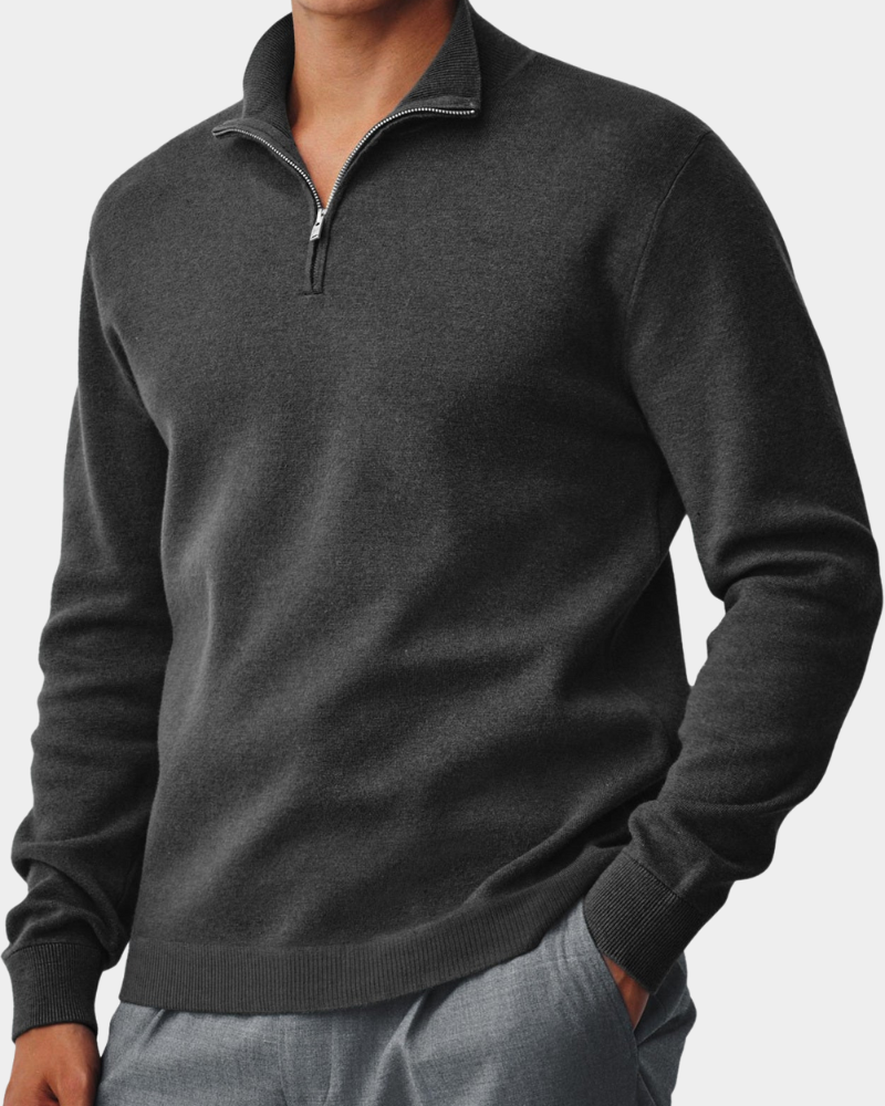 Troyer Herren knitterfrei, lockere Passform mit Stehkragen