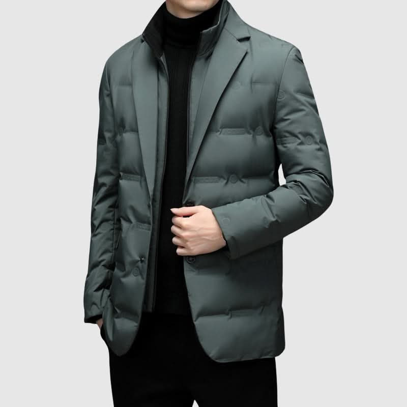 Winterjacke Herren wasserabweisend mit Federfüllung und Reverskragen
