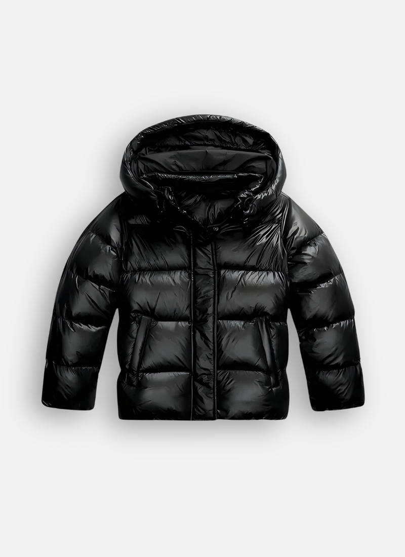 Wintermantel Damen wattiert, kurz und Oversize mit Kapuze