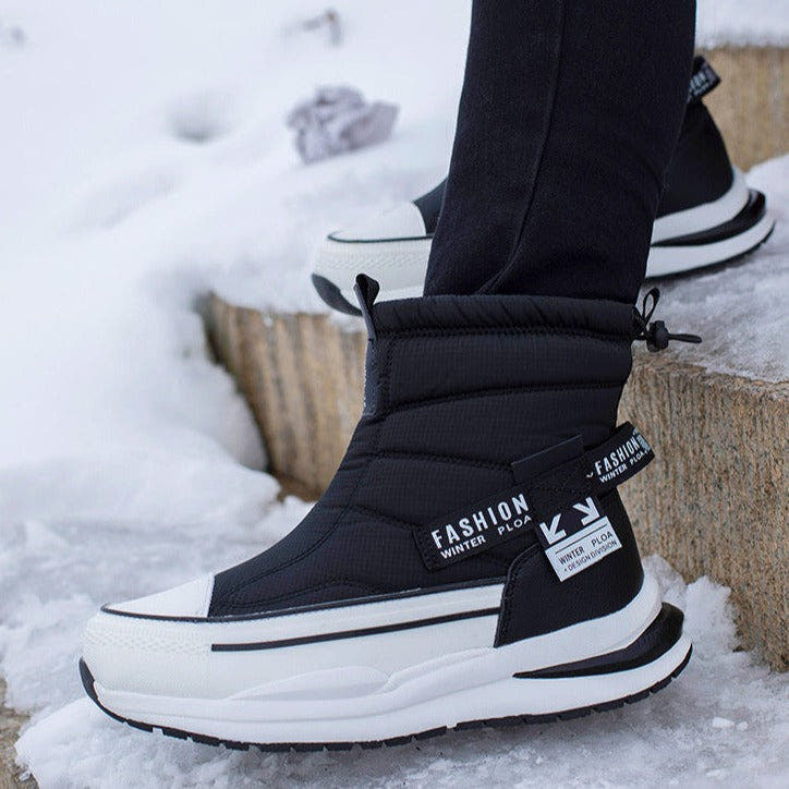 Winterstiefel Herren wasserdicht, orthopädisch mit gepolstertem Schaft