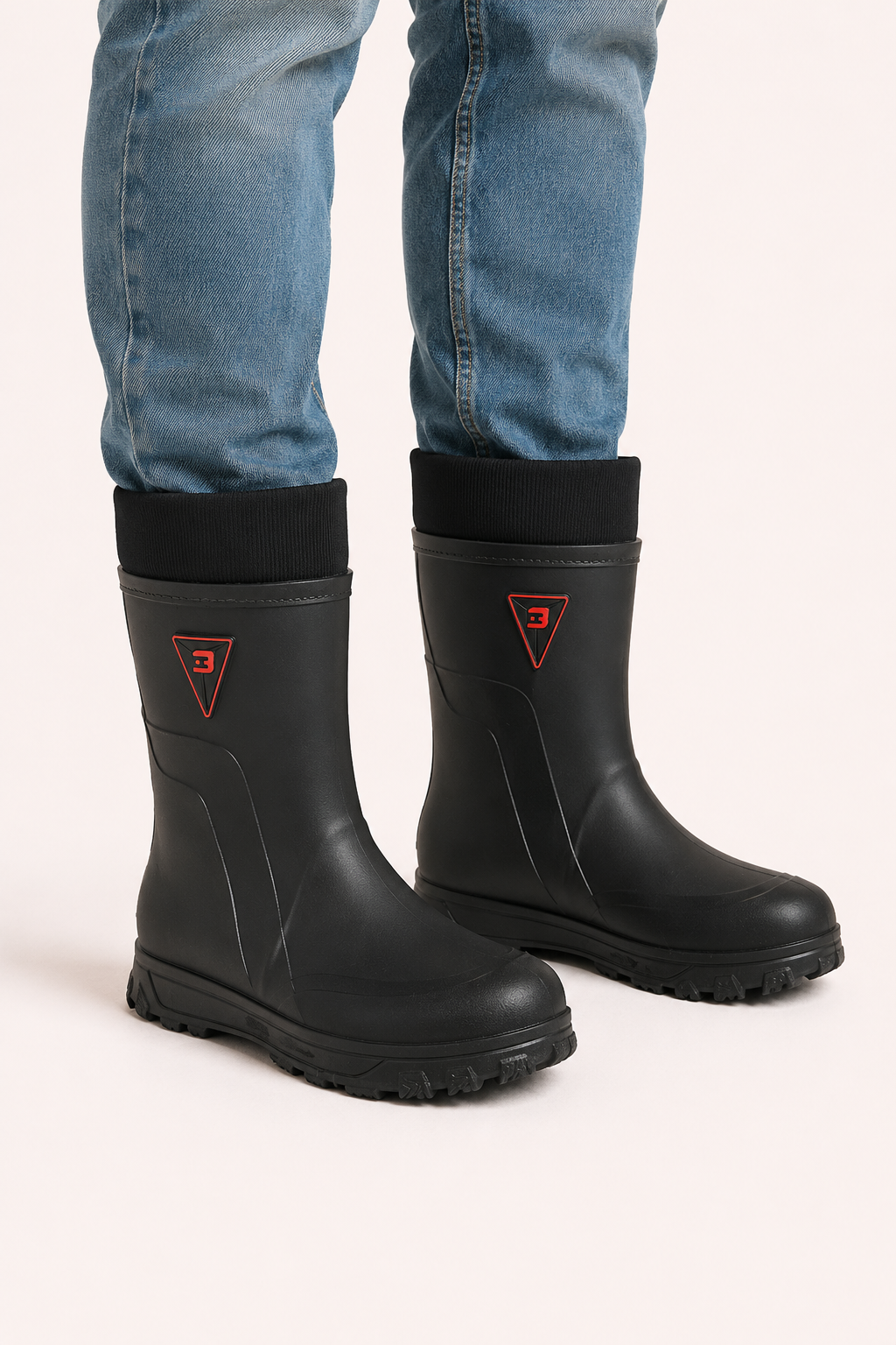 Winterstiefel Herren wasserdicht, warm gefütterte Gummistiefel