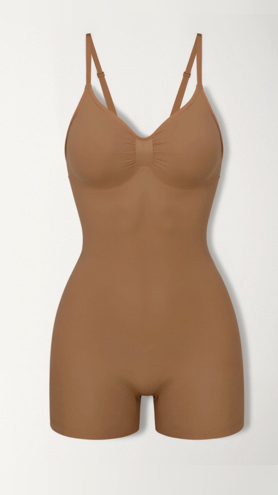 Shapewear Body mit Cups und Beinen bis zur Oberschenkelmitte für Damen