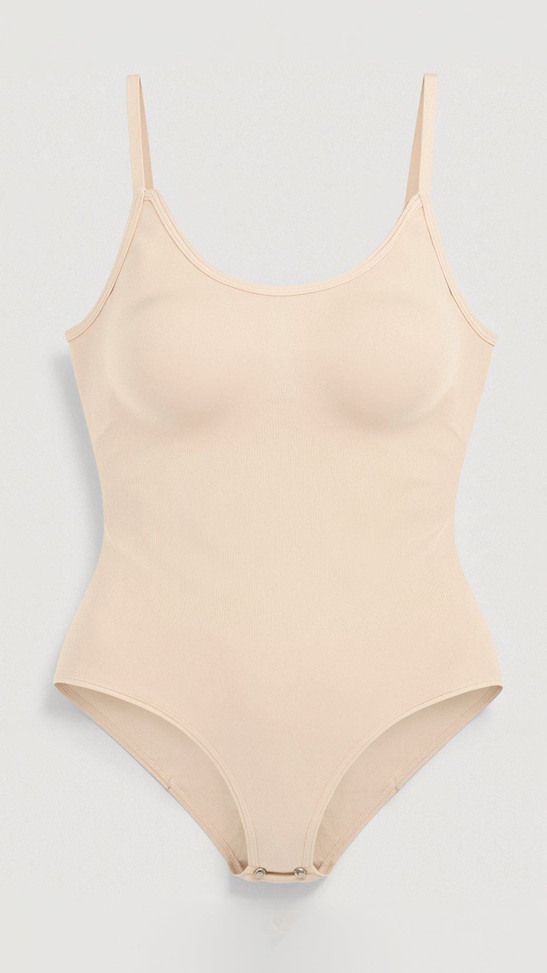 Shapewear Body mit Rundausschnitt und Druckknopfverschluss für Damen