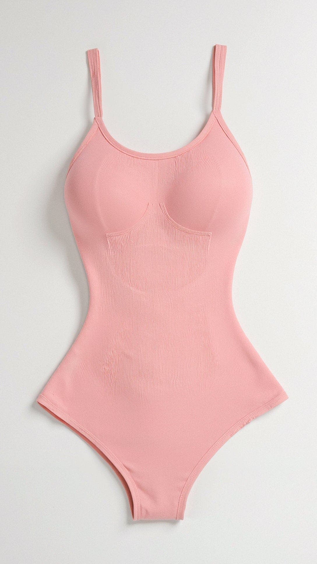 Shapewear Body mit Rundausschnitt und Druckknopfverschluss für Damen