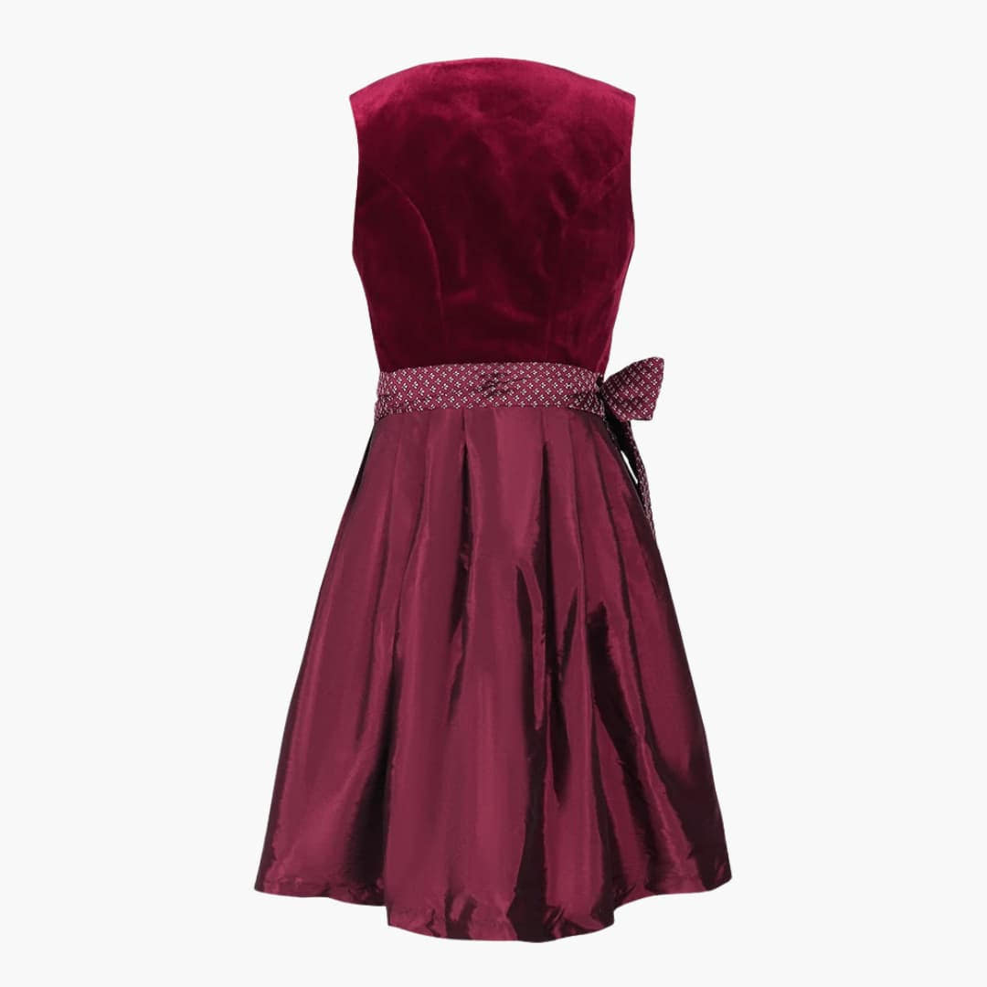 Abendkleid Damen knielang mit samtigem Mieder, Dirndlkleid