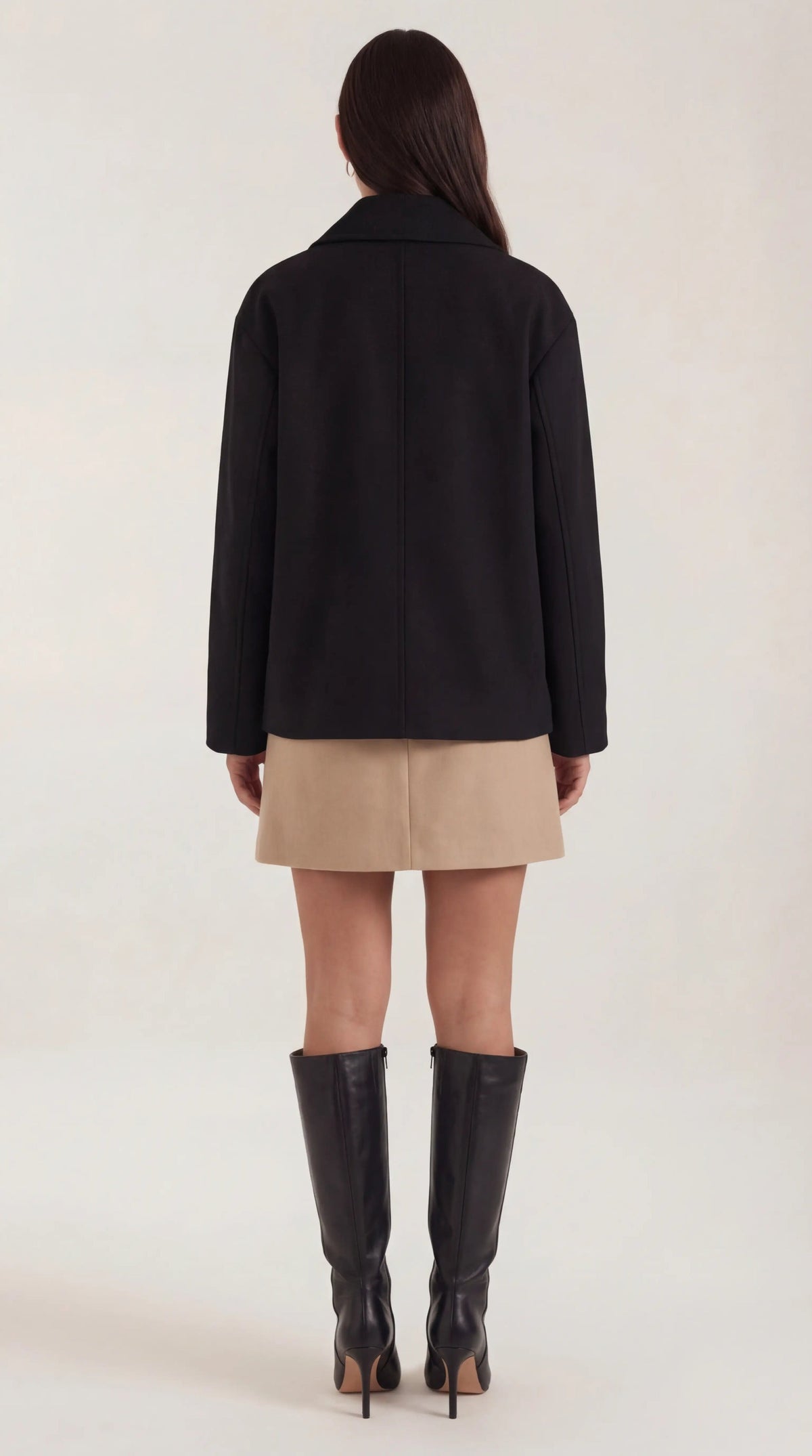 Mantel in Oversized-Schnitt mit asymmetrischer Knopfleiste für Damen