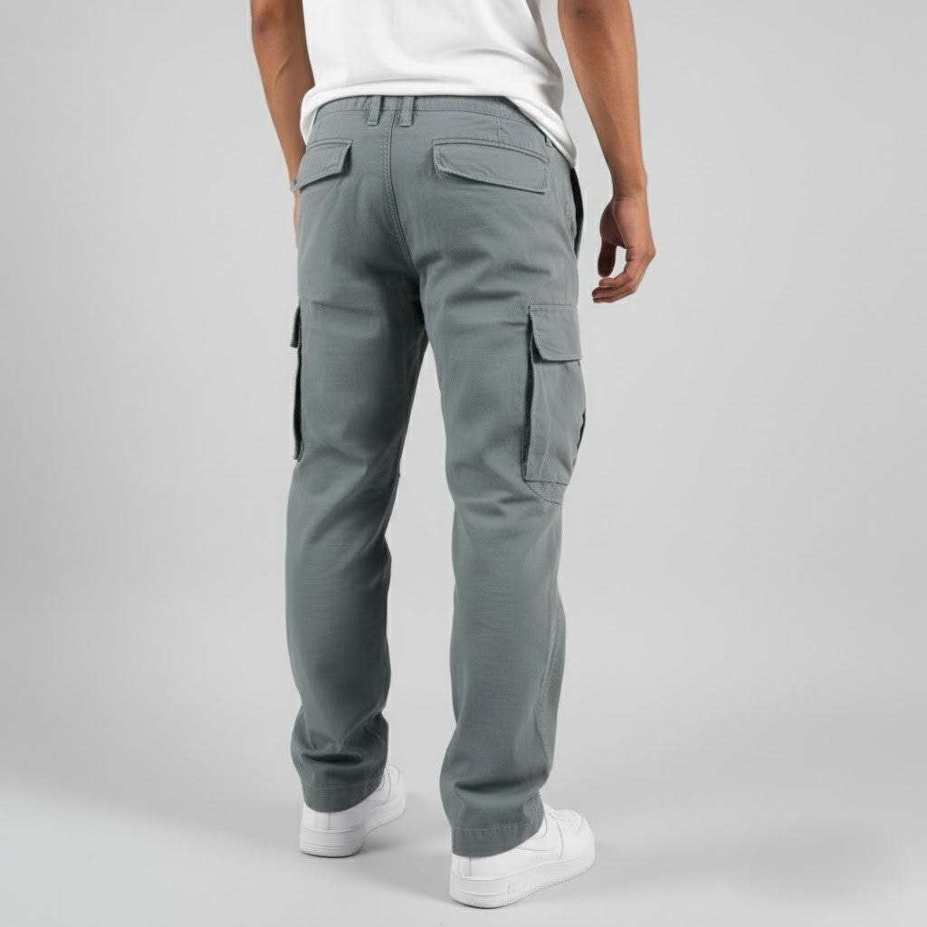Cargohose Herren mit geradem Bein, lockere Passform für die Freizeit