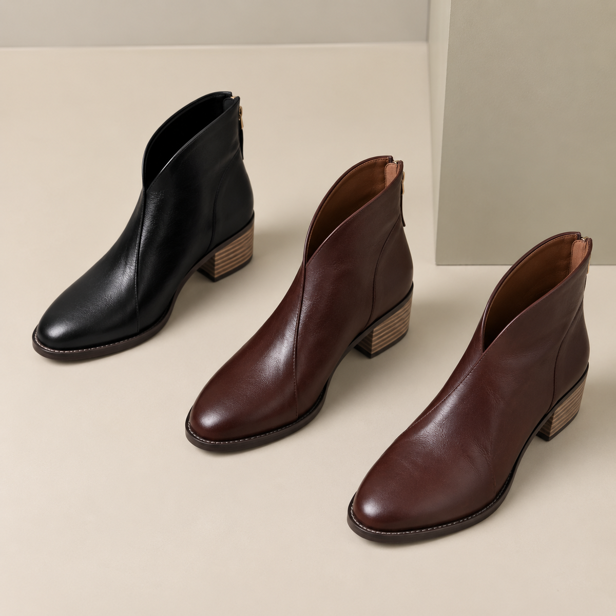 Chelsea Boots Damen mit niedrigem Absatz, knöchelhohe Stiefeletten