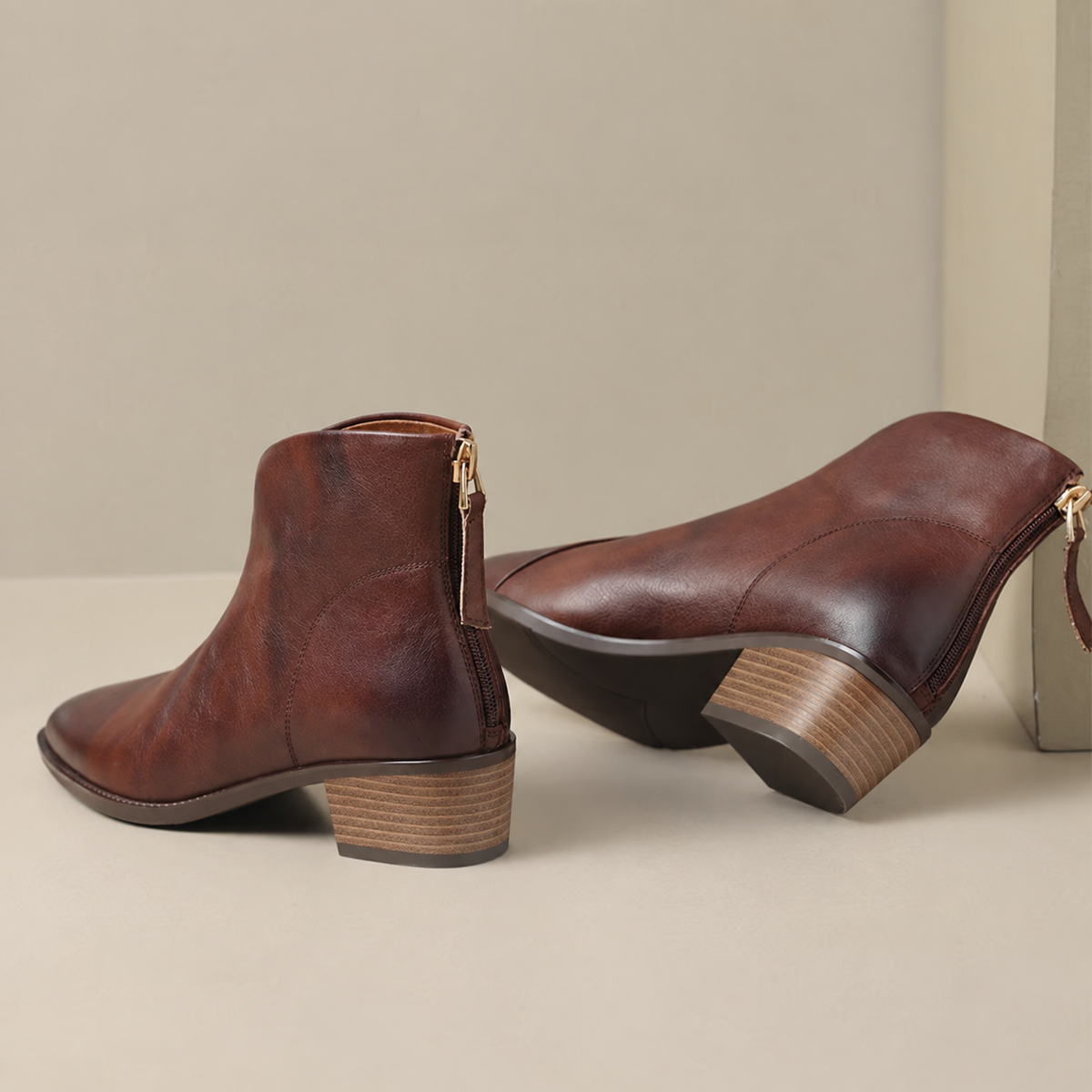 Chelsea Boots Damen mit niedrigem Absatz, knöchelhohe Stiefeletten