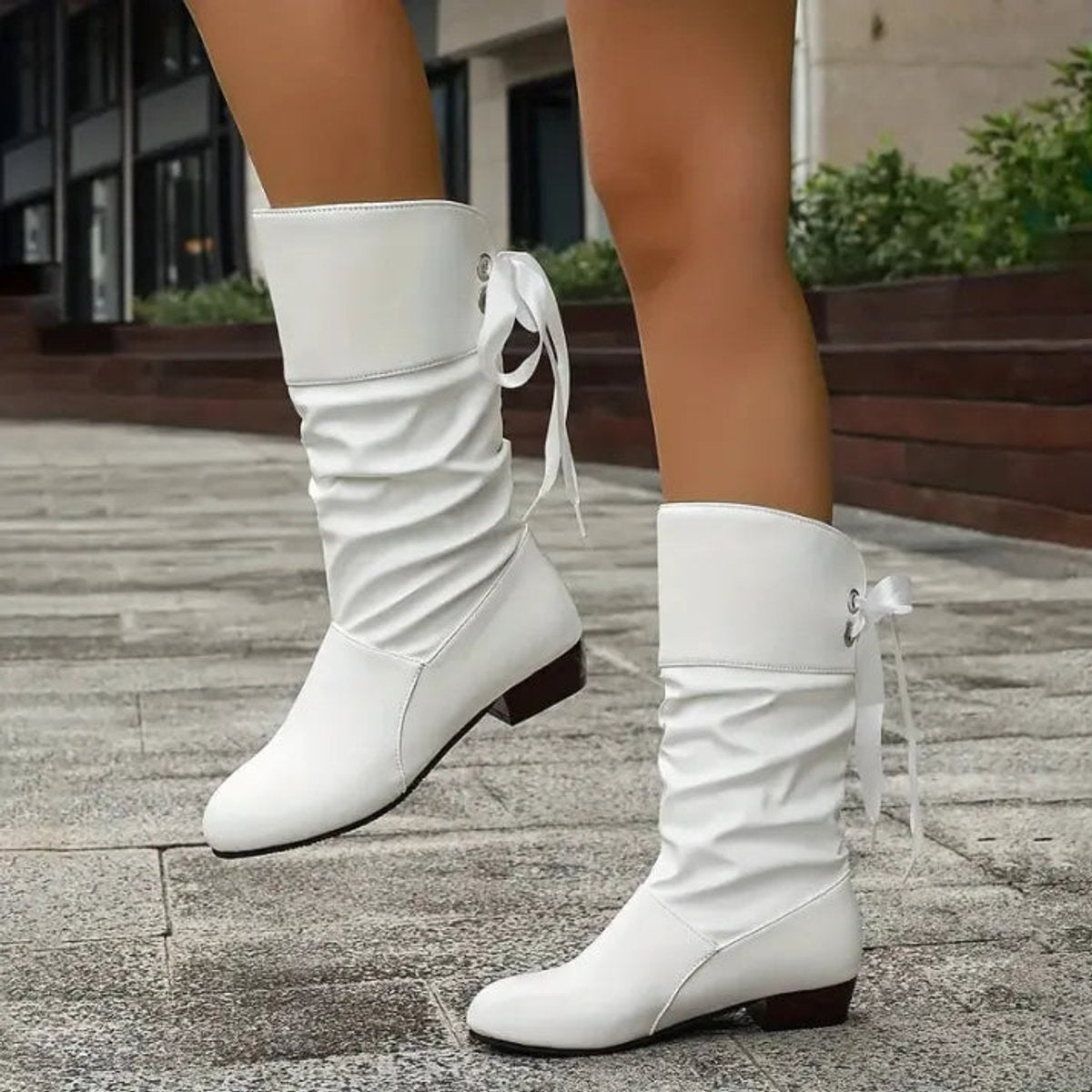 Chelsea Boots Damen mit Schnürung, Stiefeletten für den Alltag