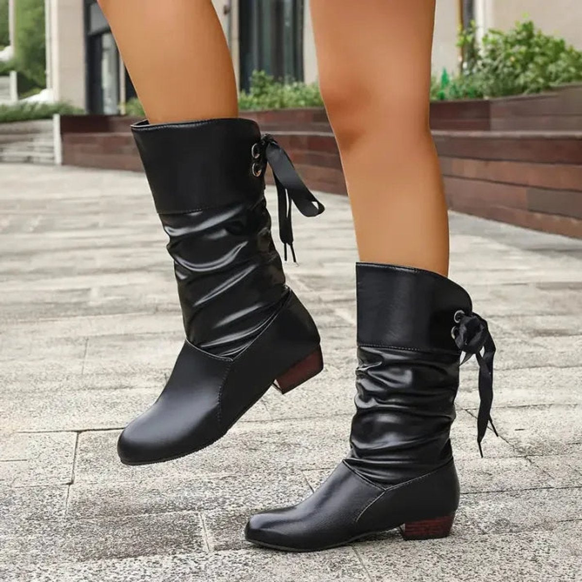 Chelsea Boots Damen mit Schnürung, Stiefeletten für den Alltag
