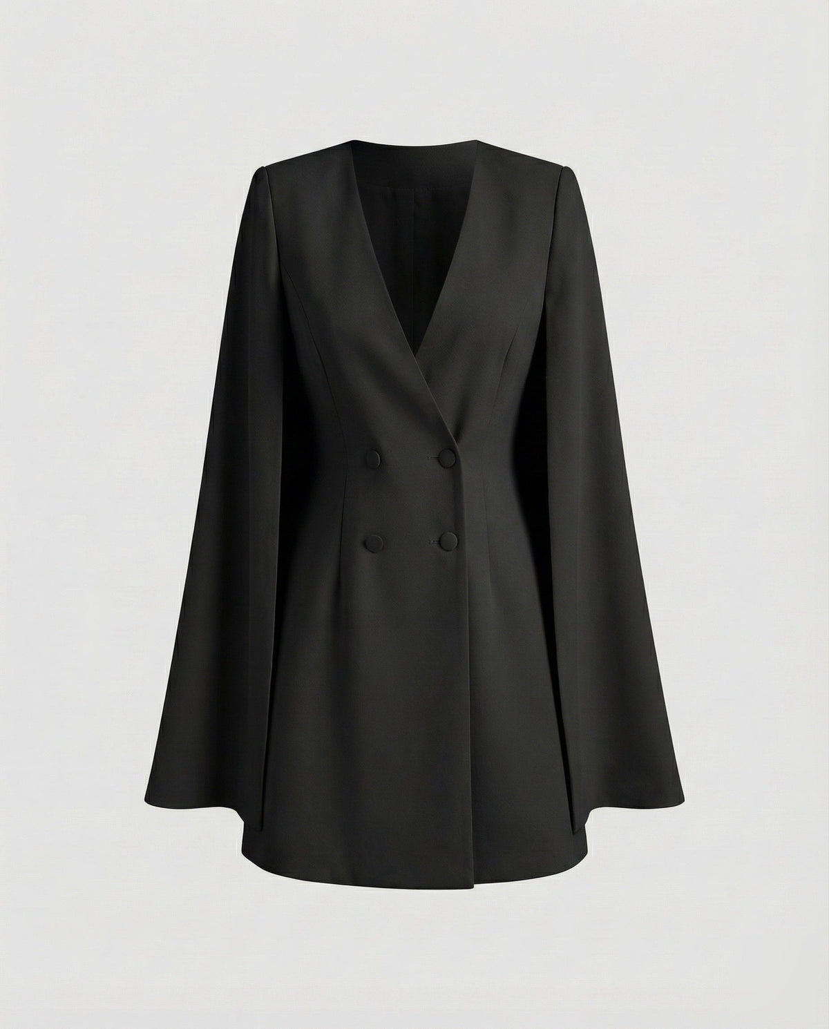 Festliches Kleid mit Cape-Ärmeln und V-Ausschnitt für Damen