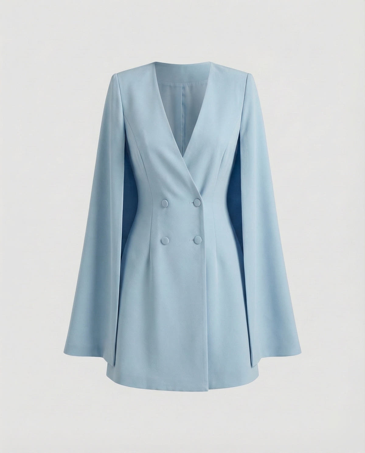 Festliches Kleid mit Cape-Ärmeln und V-Ausschnitt für Damen
