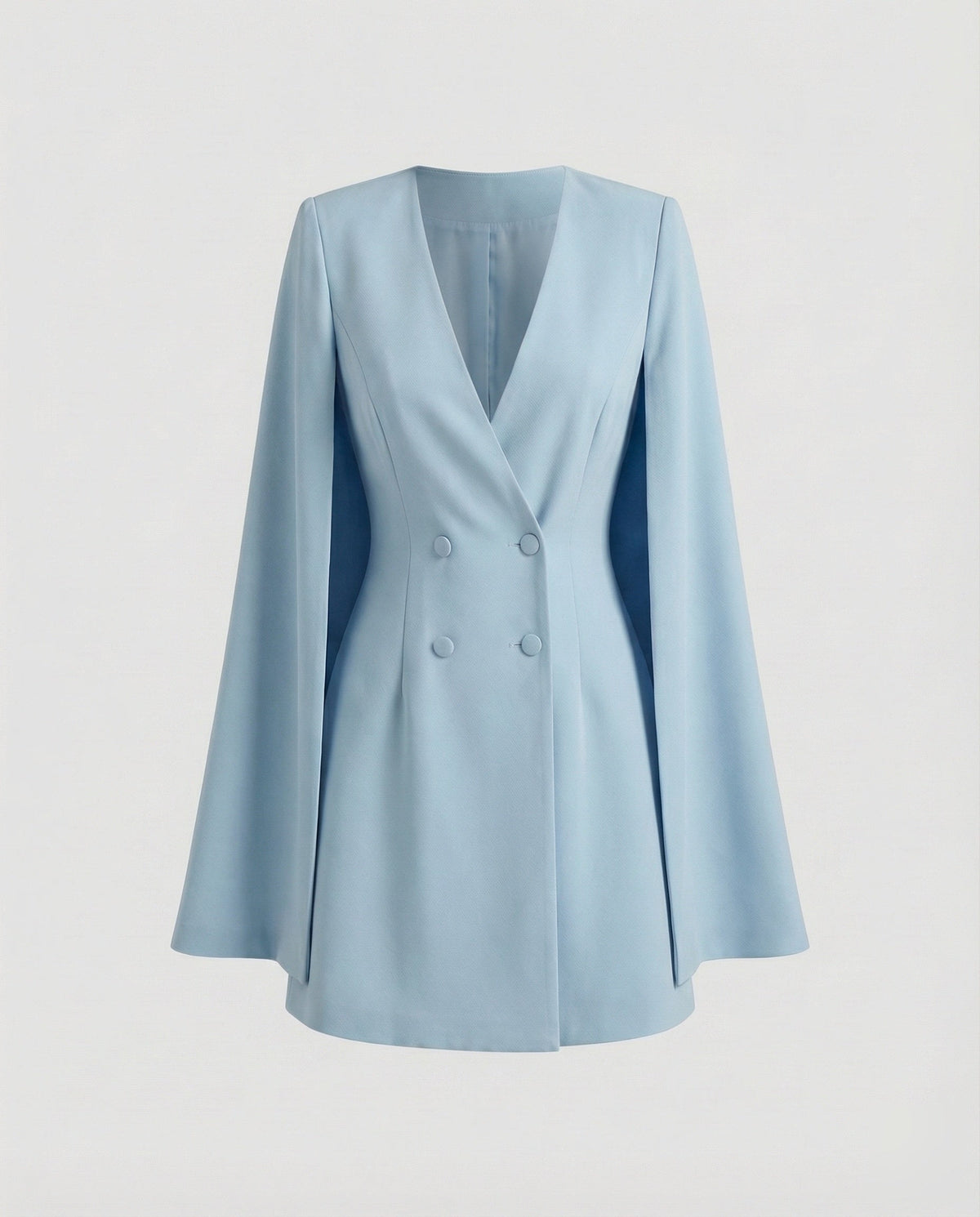Festliches Kleid mit Cape-Ärmeln und V-Ausschnitt für Damen