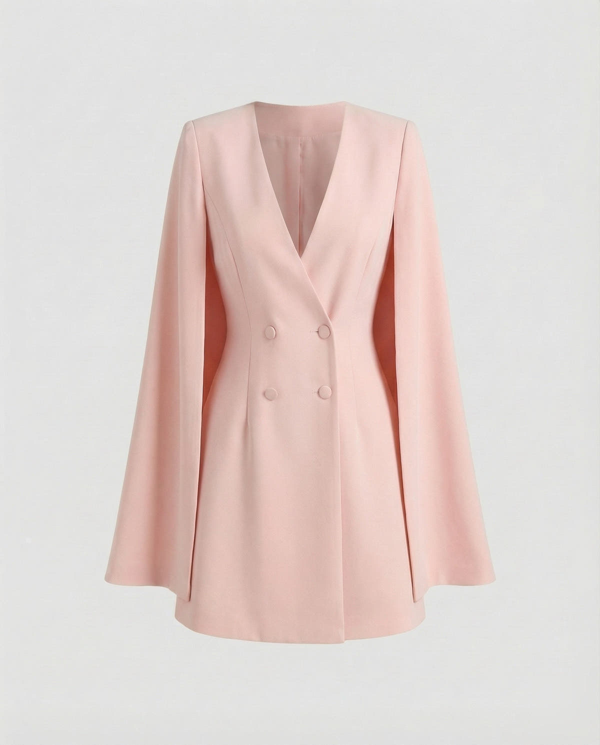 Festliches Kleid mit Cape-Ärmeln und V-Ausschnitt für Damen
