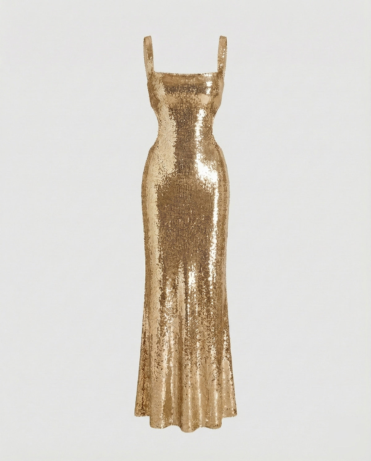 Festliches Kleid mit Pailletten und seitlichen Cut-outs für Damen