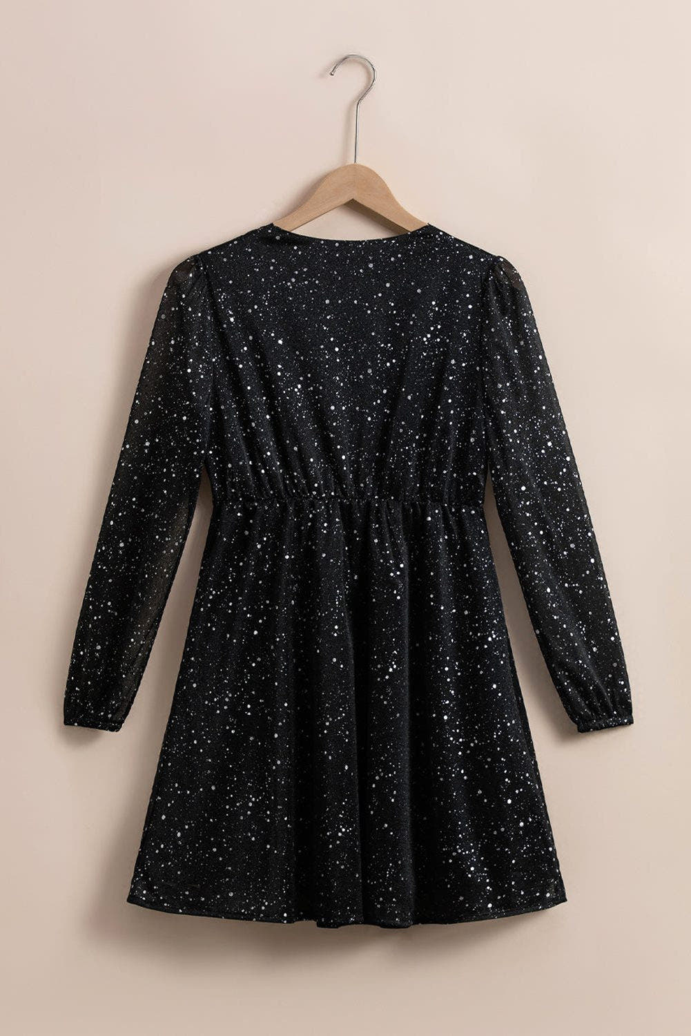 Festliches Kleid mit Wickelschnitt und V-Ausschnitt für Damen
