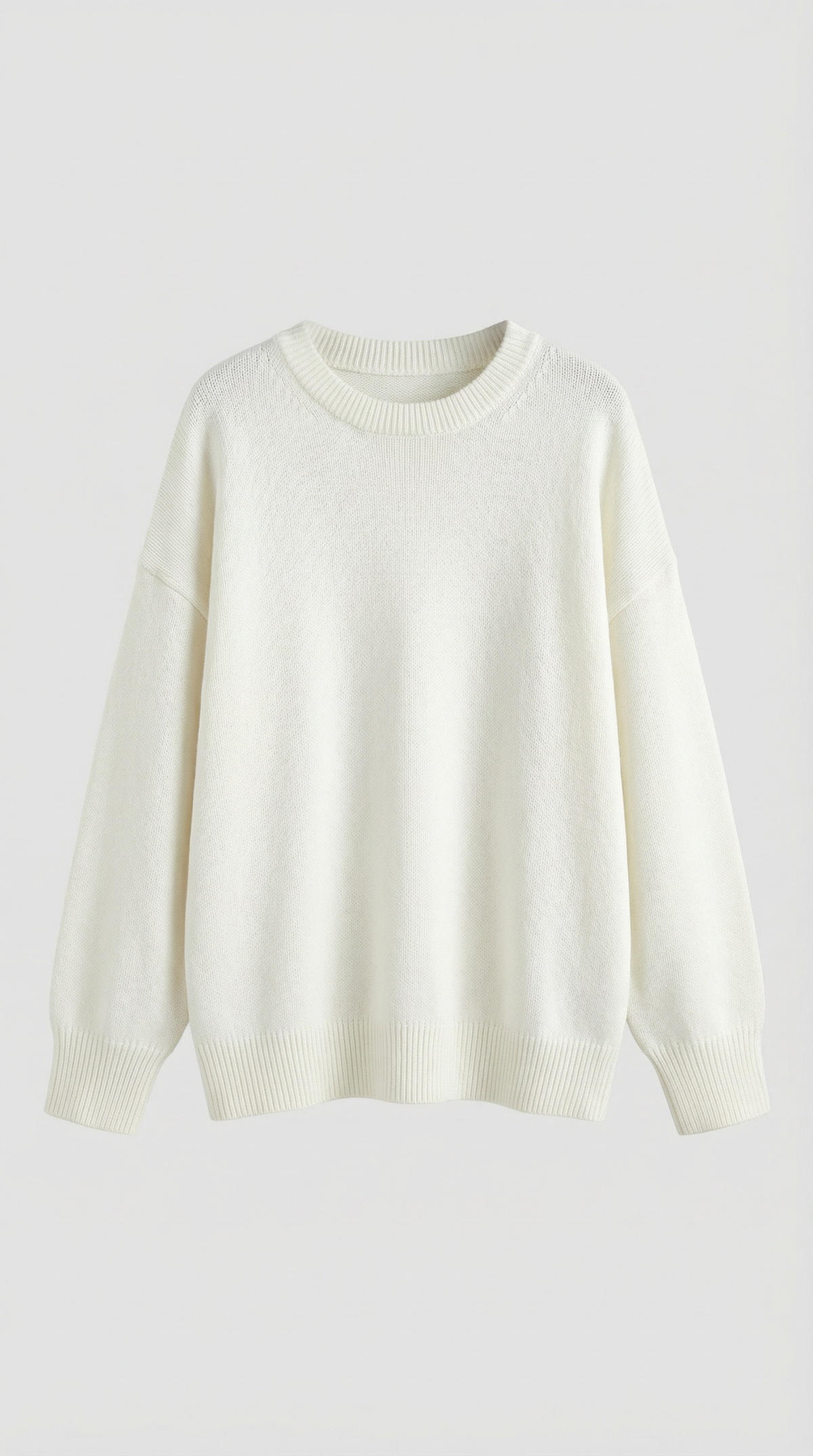 Pullover in Oversize-Passform mit Rundhals und Rippensaum für Damen