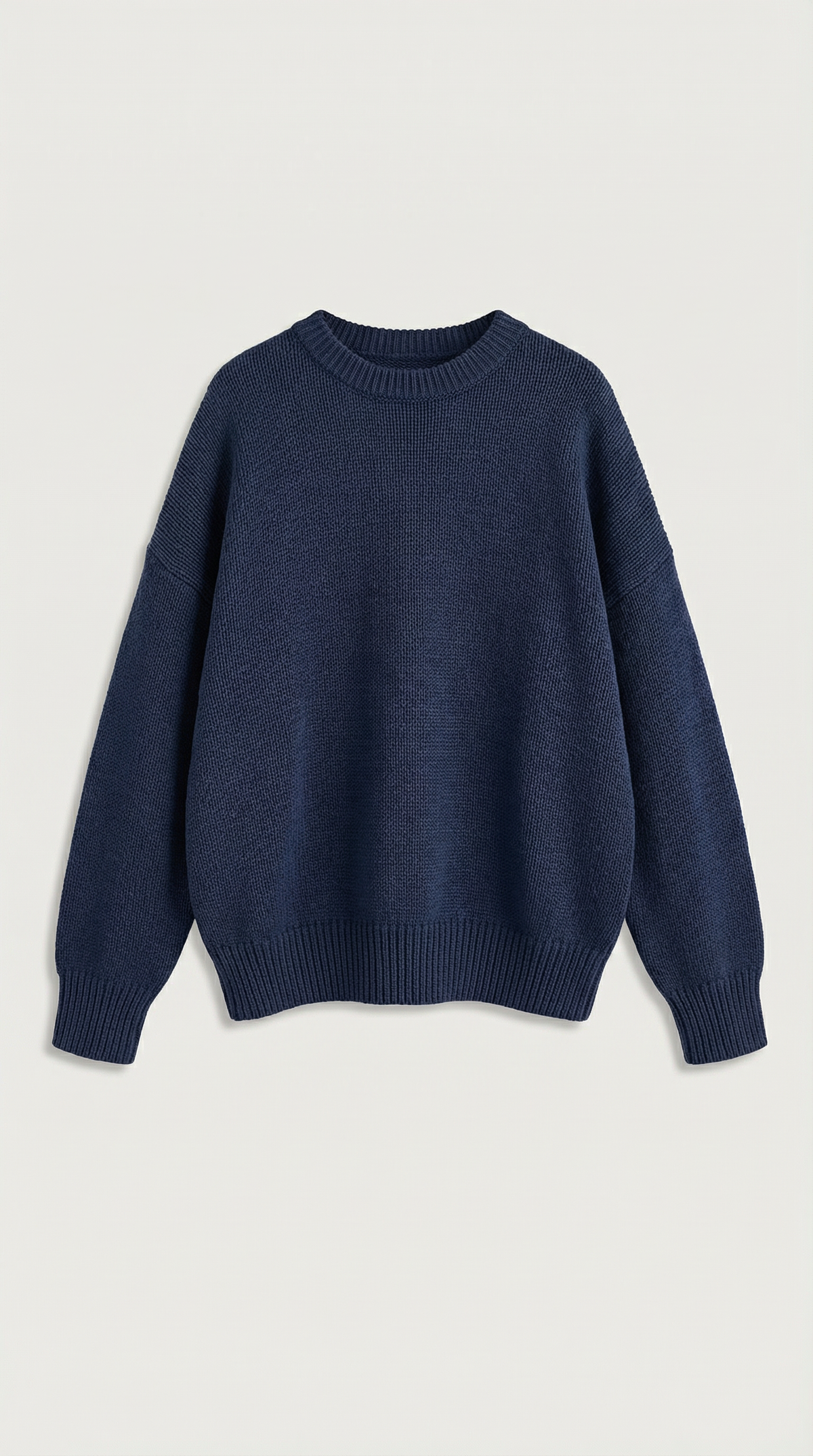 Pullover in Oversize-Passform mit Rundhals und Rippensaum für Damen
