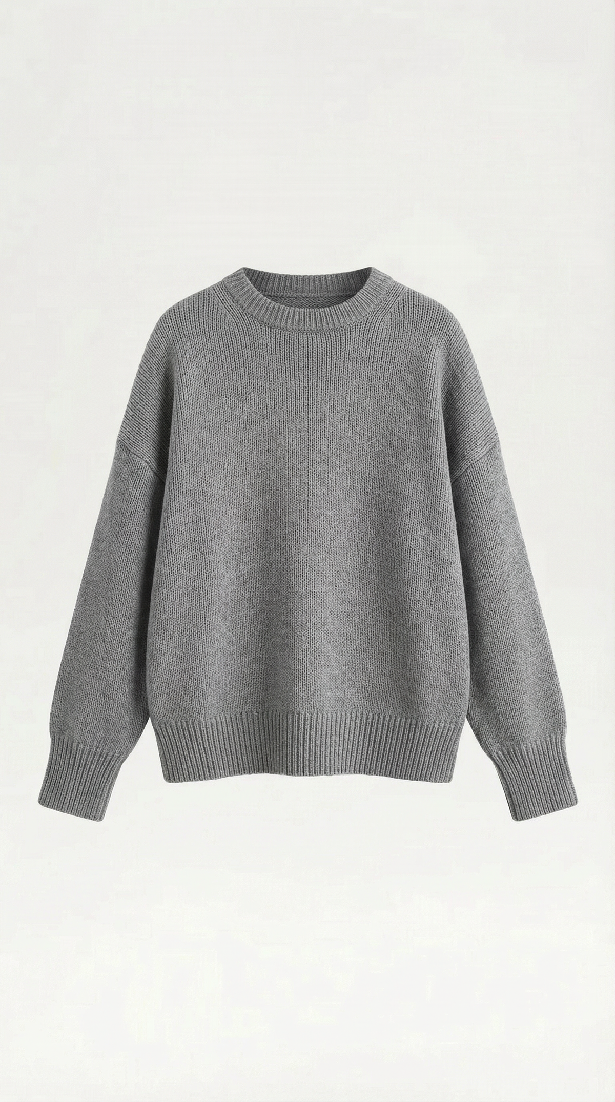 Pullover in Oversize-Passform mit Rundhals und Rippensaum für Damen
