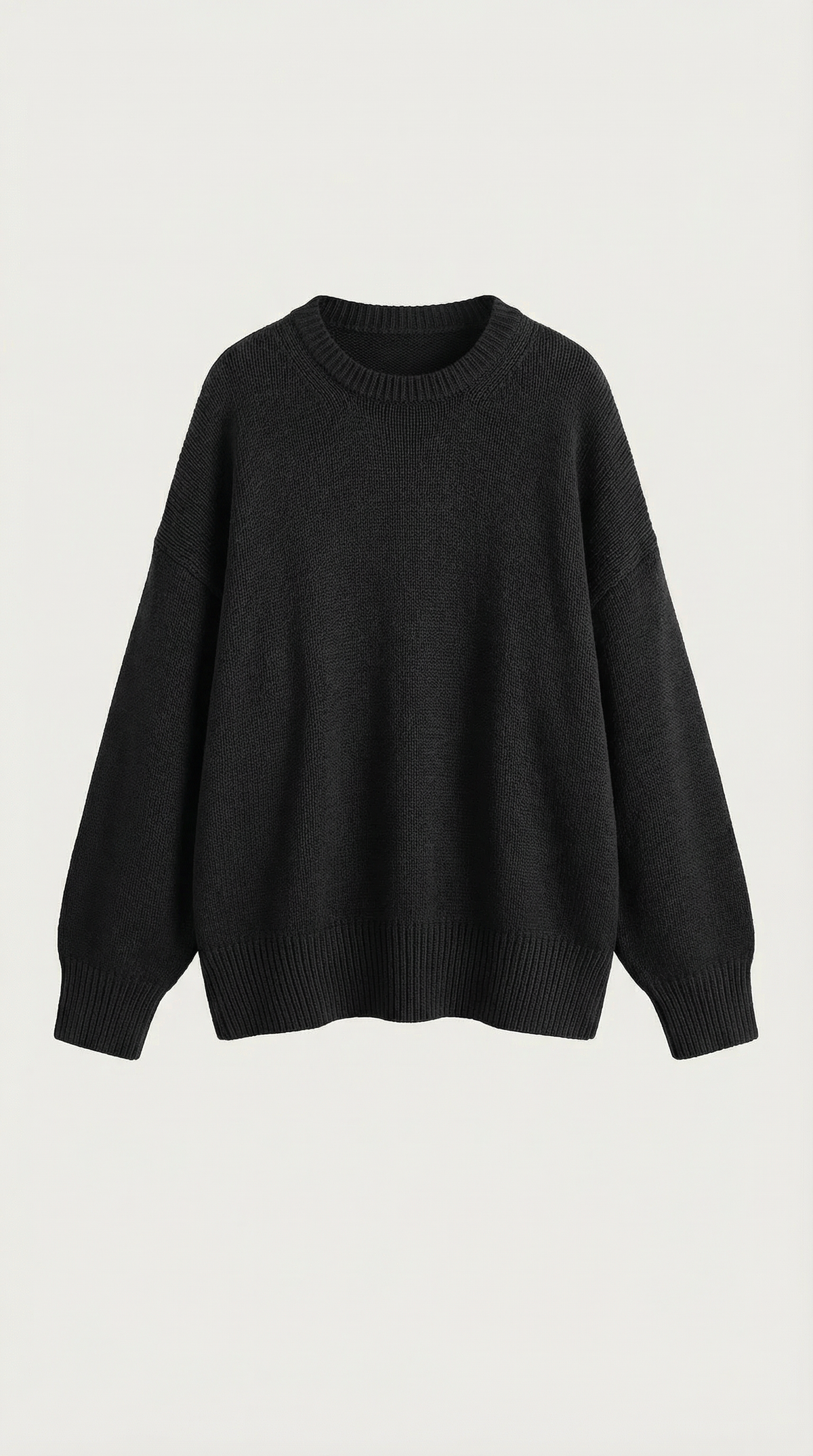 Pullover in Oversize-Passform mit Rundhals und Rippensaum für Damen