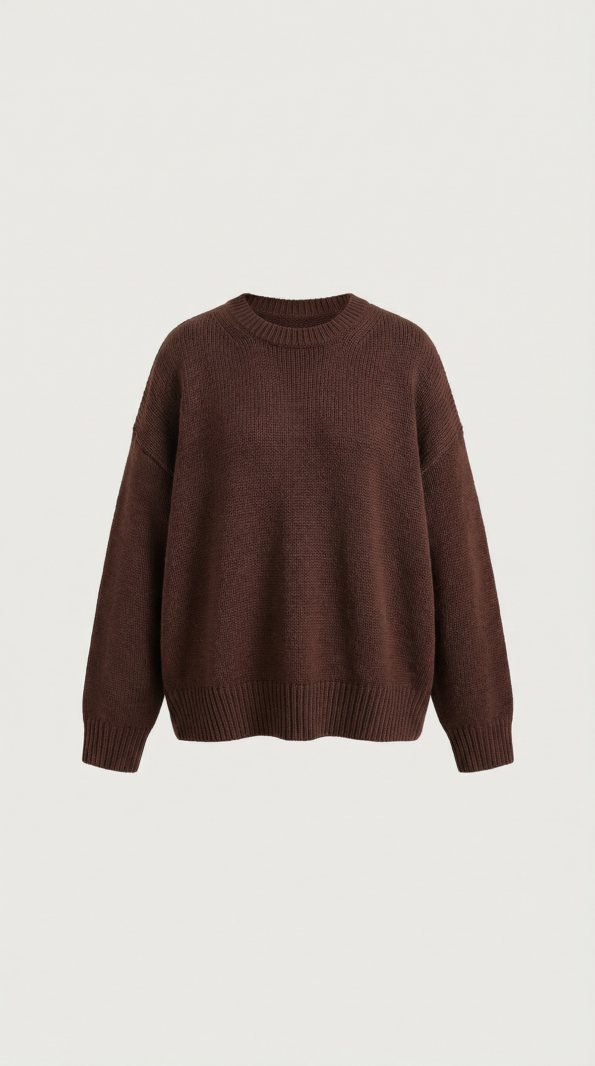 Pullover in Oversize-Passform mit Rundhals und Rippensaum für Damen