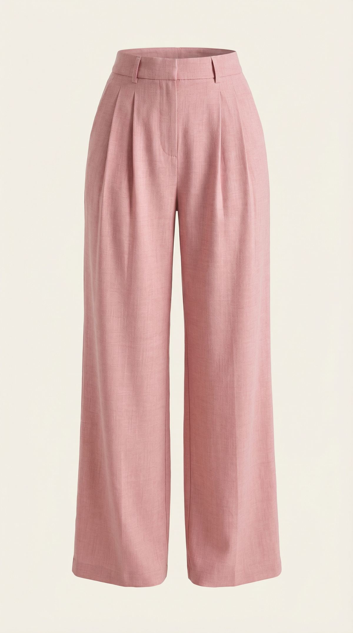 Stoffhose in Anzugoptik mit Bundfalten und weitem Bein für Damen