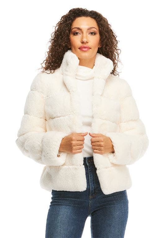 Daunenjacke Damen warm gepolstert, locker mit hohem Kragen